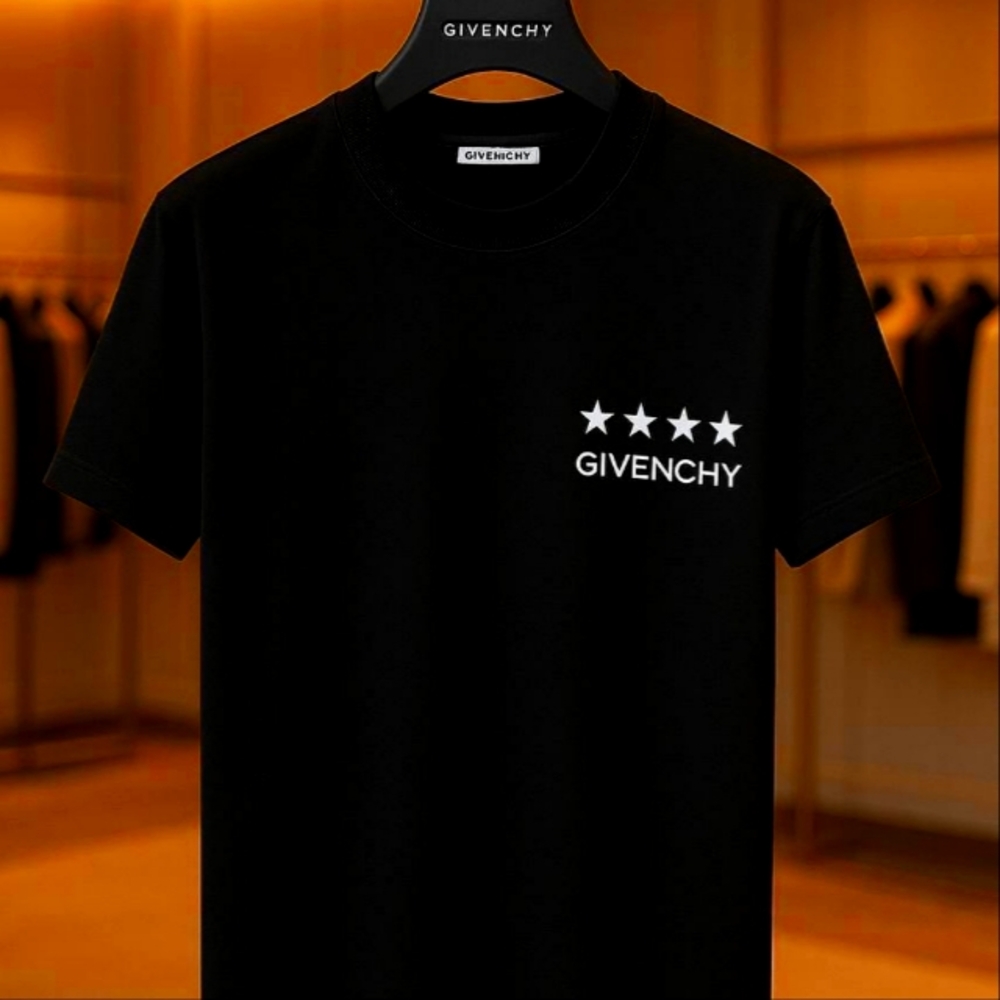 a Givenchy designer T-shirt.